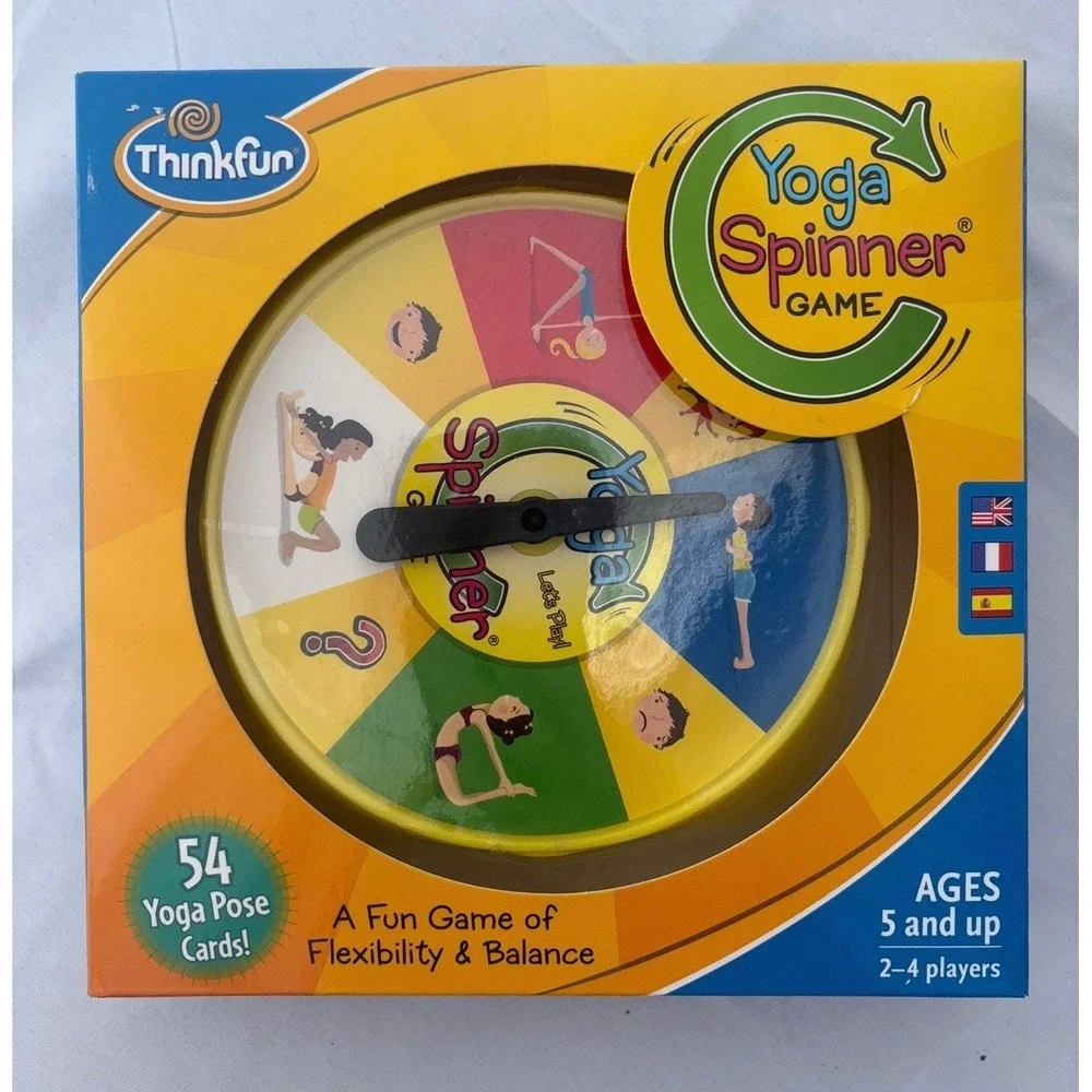 ThinkFun Yoga Spinner Game Kids Flexibility Balance Activity 54 Cards Ages 5+